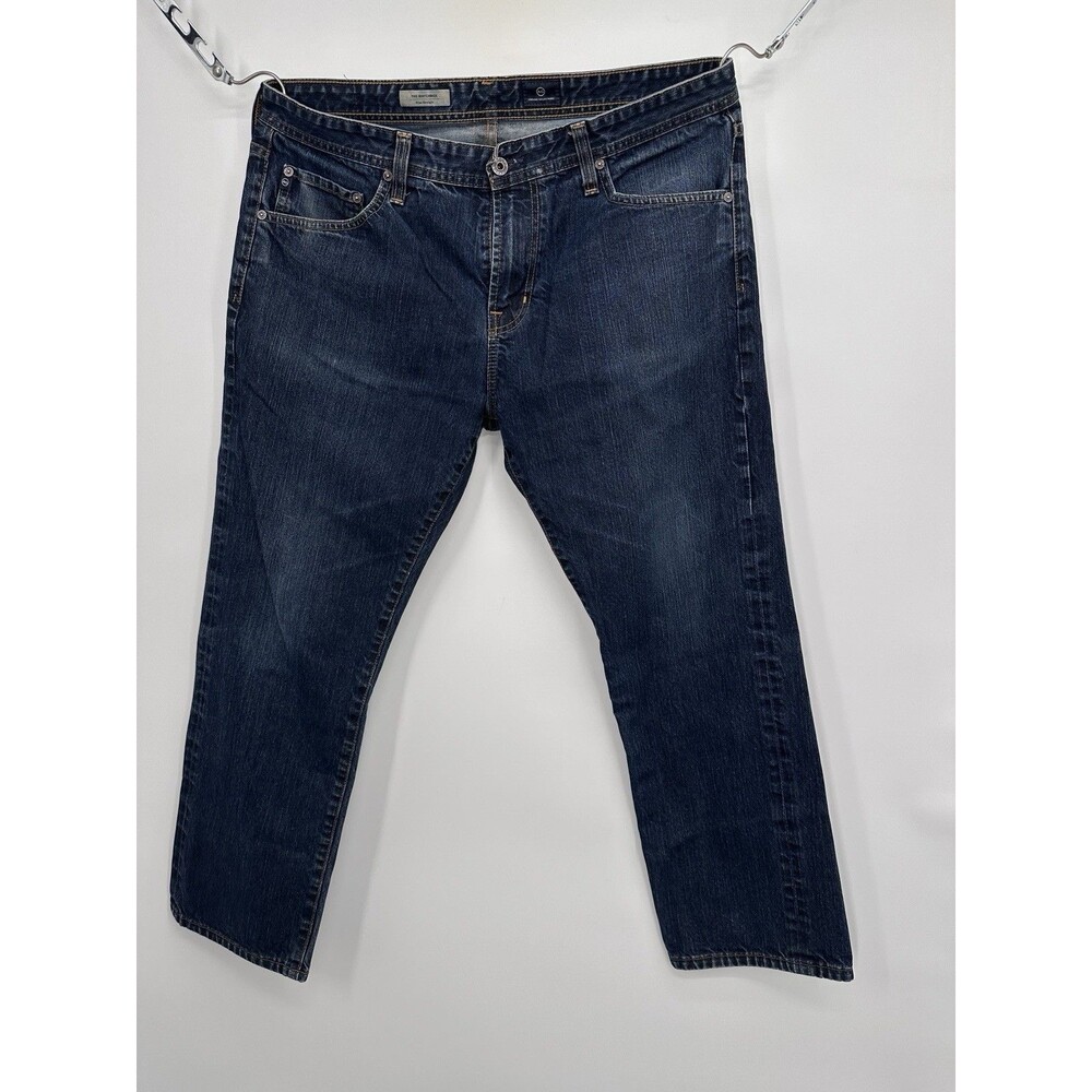 AG Adriano Goldschmied The Matchbox Slim Straight Blue Denim Jeans Pants 38